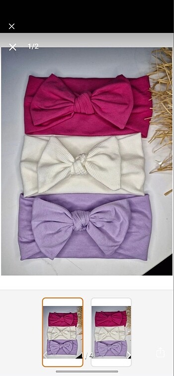 3 lü fiyonklu bandana