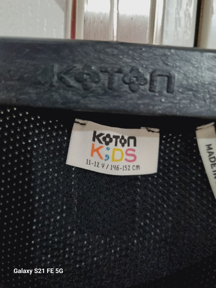 Kız Çocuk Siyah Biker Tarzı Atlet - Görsel 4