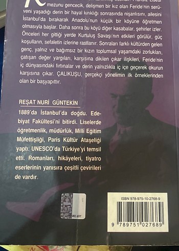 Reşat Nuri Güntekin - Çalıkuşu Romanı - Görsel 2