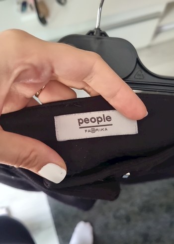 Polo Garage 3 ADET Siyah Kadın Kumaş Pantolon Midi Boy Yırtmaçlı