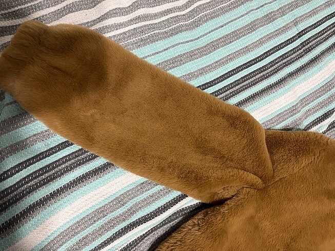 m Beden camel Renk Pull bear mont 1 kere denendi