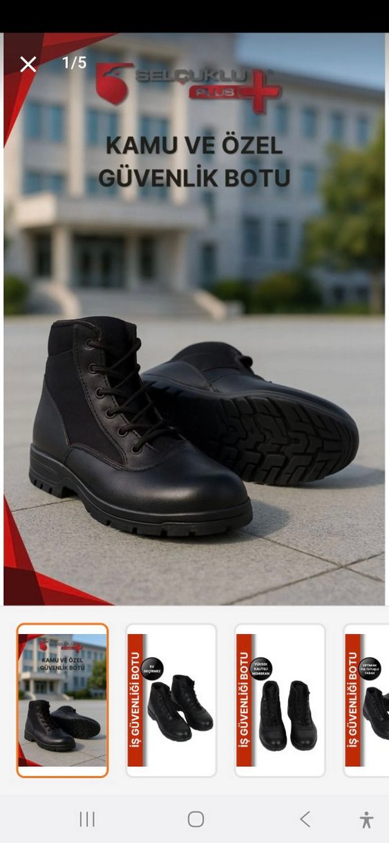 Siyah Erkek Bot - Görsel 5