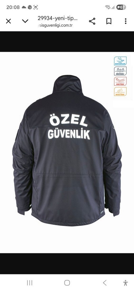 Gri Kemerli iç dış güvenlik montu - Görsel 4