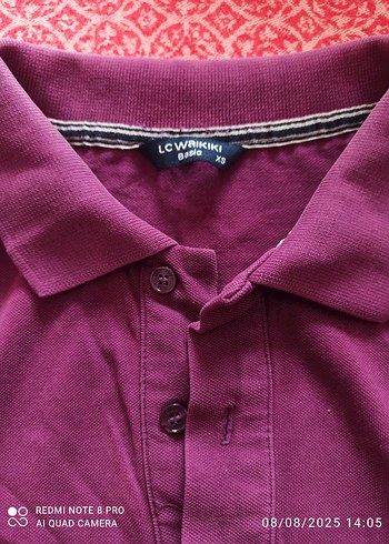 LC Waikiki Mor V Yaka Kısa Kollu Erkek Polo Tişört