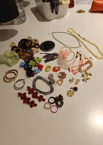  Beden Boncuklu Çok Renkli Bohem Kız Aksesuarları