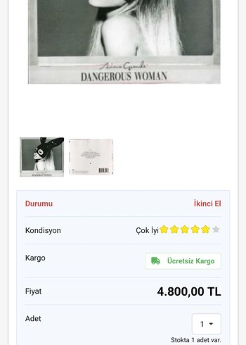 Ariana Grande Dangerous Woman Albümü - Görsel 7