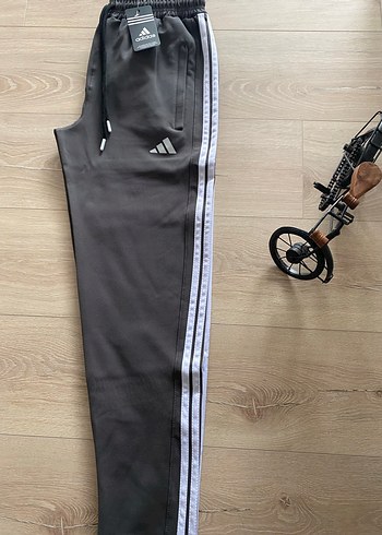 Erkek Gri Adidas Fermuarlı Eşofman Altı - Görsel 3