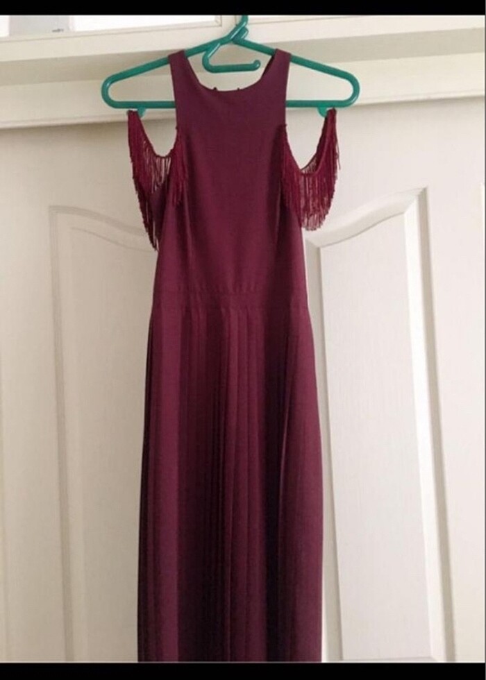 Bordo abiye - Görsel 2