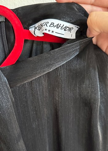 Diğer Siyah Uzun Saten Gotik Elbise