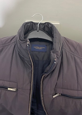 Hatem Sayki Gri Fermuarlı Erkek Mont - Görsel 2