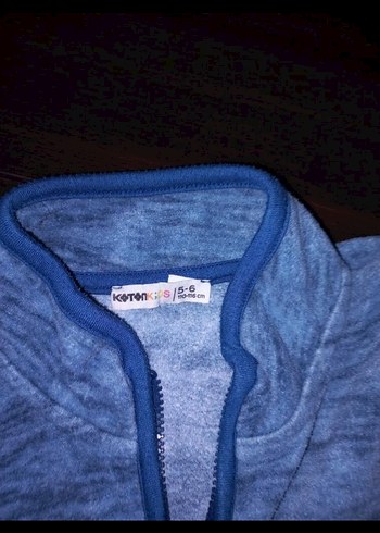 Koton Kids Erkek Mavi Fermuarlı Polar Sweatshirt