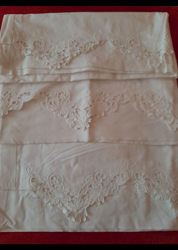 Nakışlı Beyaz iş karyola takimi - Görsel 3