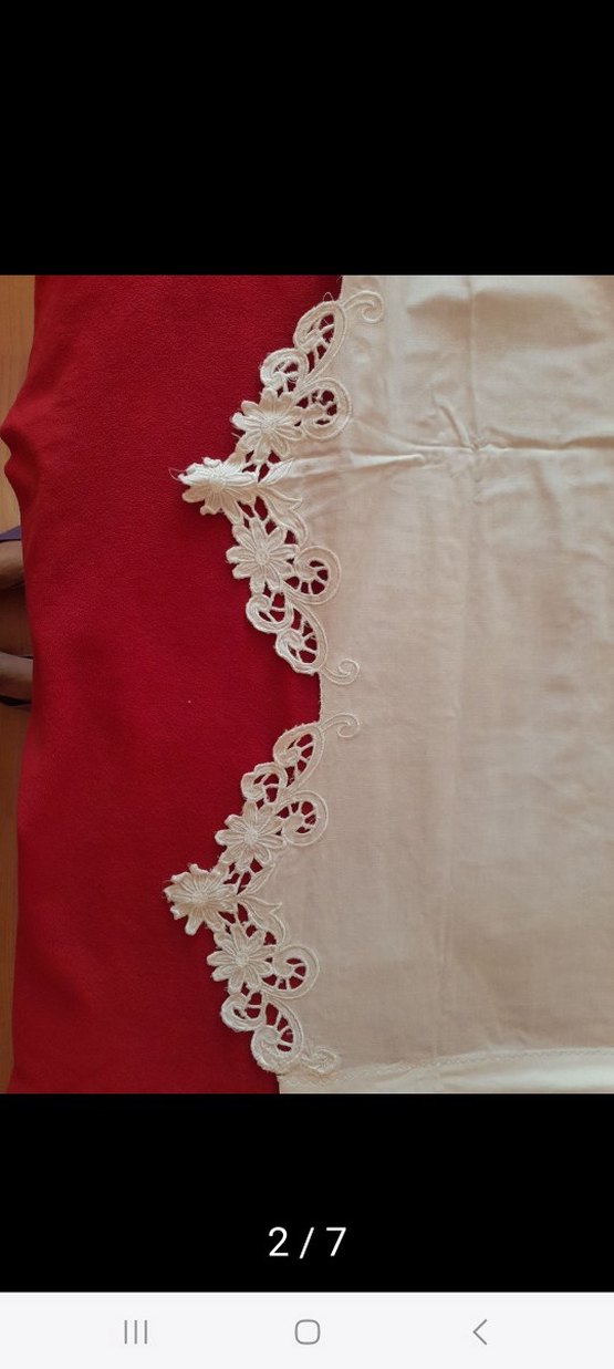 Nakışlı Beyaz iş karyola takimi - Görsel 2