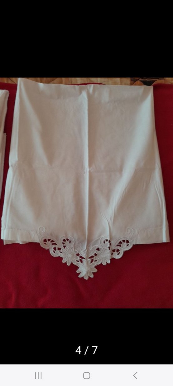 Nakışlı Beyaz iş karyola takimi - Görsel 4