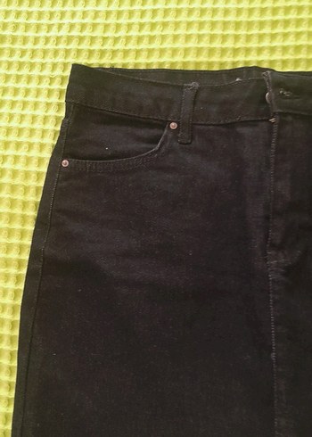 m Beden Siyah Kot Mini Etek, Kemerli, Normal Boy