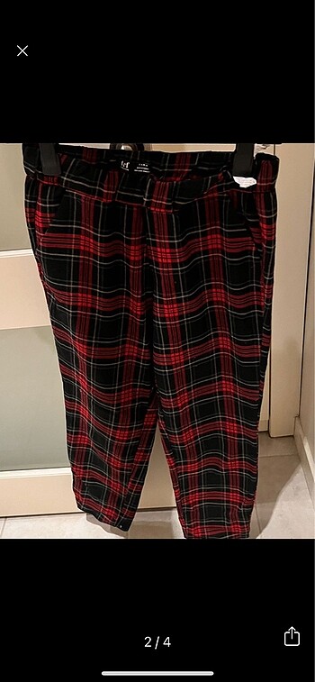 Zara Zara Ekose Pantalon