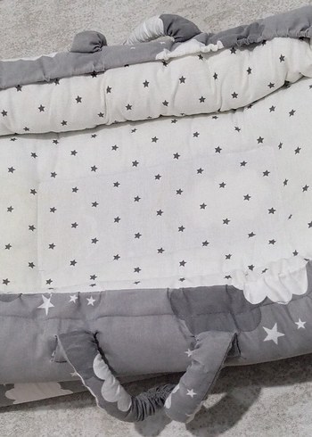 Gri Nakışlı Çocuk Uyku Minderi - Görsel 2