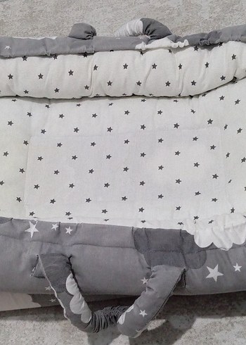 Gri Nakışlı Çocuk Uyku Minderi - Görsel 3