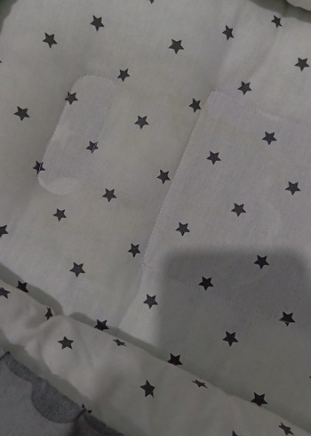 Gri Nakışlı Çocuk Uyku Minderi - Görsel 5