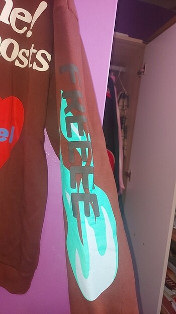 xl Beden kahverengi Renk sweatshirt