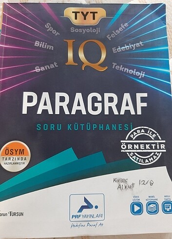 Prf Yayınları IQ Paragraf Soru Kütüphanesi