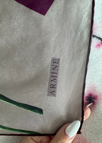 Pembe Gri Desenli Bohem Kadın Eşarp ARMİNE - Görsel 4