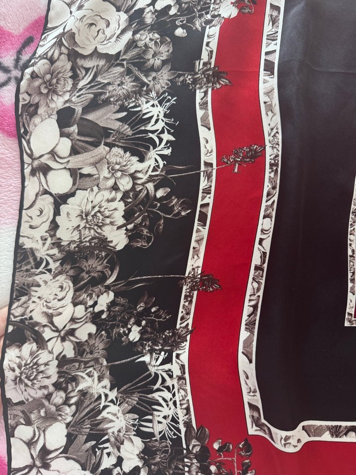 Kırmızı Kadın Eşarp - Görsel 5