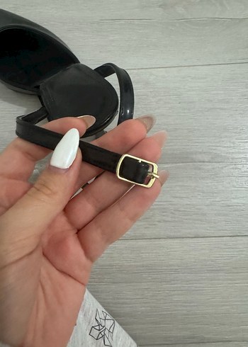 Siyah Rugan Tokalı Stiletto - Görsel 7