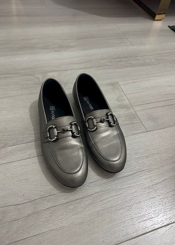 Gri Tokalı Kadın Topuklu Loafer - Görsel 2