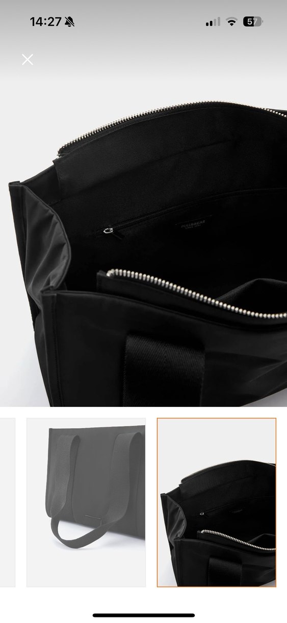 Pull&Bear  Siyah Kadın Omuz Çantası - Görsel 3