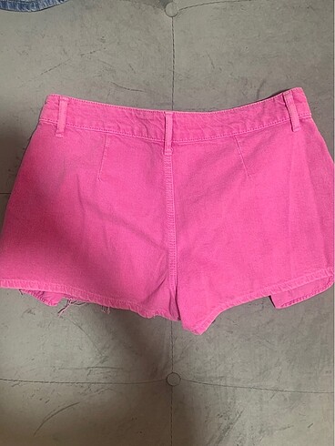 Bershka Bershka pembe kot mini şort etek