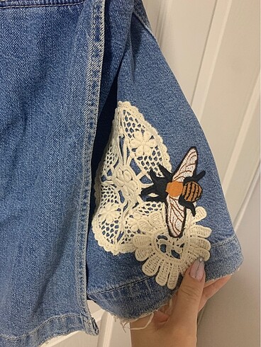 Zara Zara trf denim vintage şort etekli small beden salopet