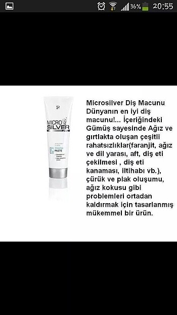  Beden Renk LR Micro Silver Diş Macunu