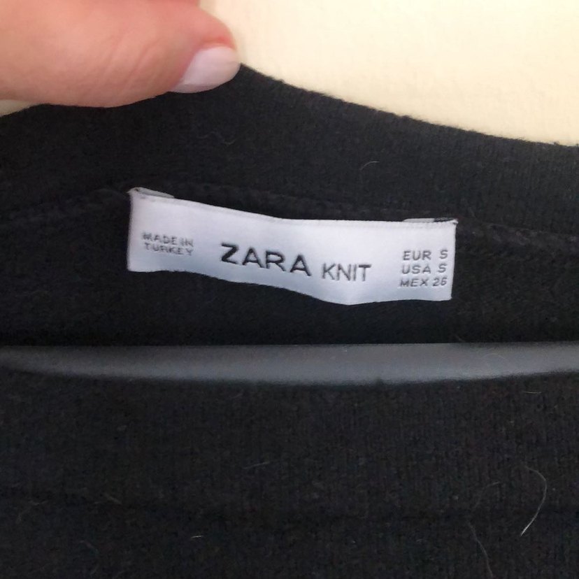 Kadın Siyah Örgü Uzun Kollu Bluz - Görsel 4