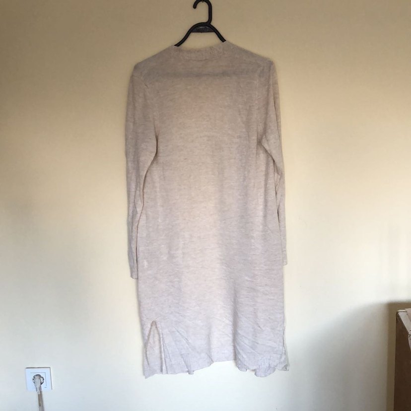 Bej Midi Kadın Hırka boy 105 en 50 - Görsel 5