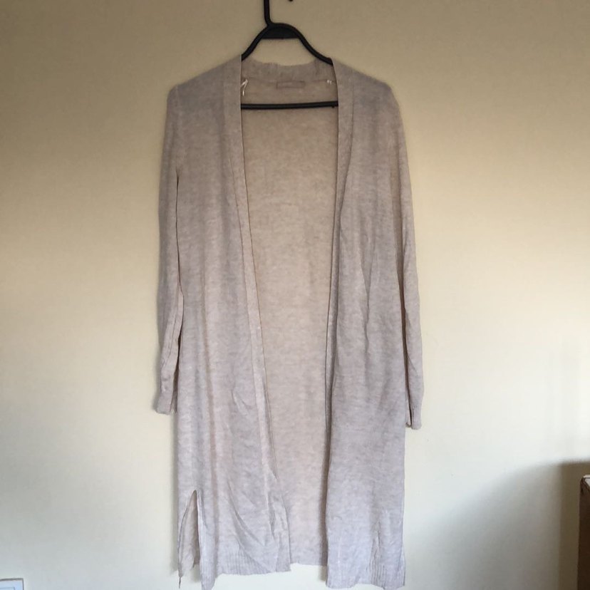 Bej Midi Kadın Hırka boy 105 en 50 - Görsel 2