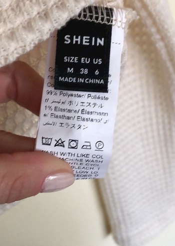 Uzun Kollu Beyaz Örgü Kadın Kazak - Görsel 3