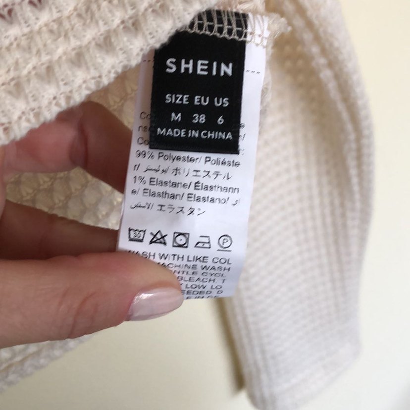 Uzun Kollu Beyaz Örgü Kadın Kazak - Görsel 3