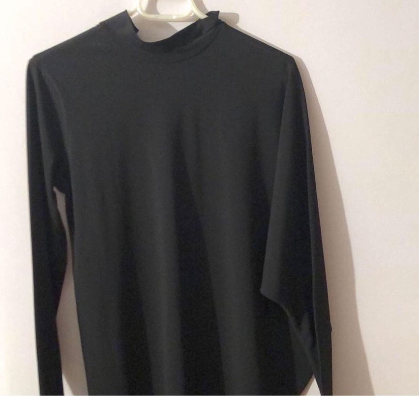 Siyah Uzun Kollu Midi Tunik - Görsel 3