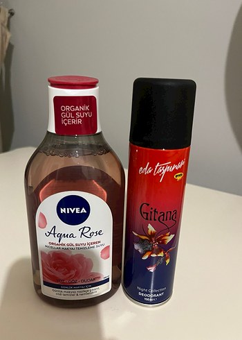 Nivea Aqua Rose Organik Gül Suyu & Gitana Deodorant