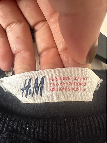 4 Yaş Beden siyah Renk H&M elbise