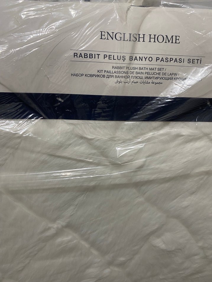 English Home beyaz banyo paspası - Görsel 2