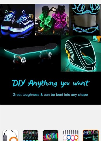 Renkli LED Neon Işık Kabloları ve Kontrol Ünitesi - Görsel 9