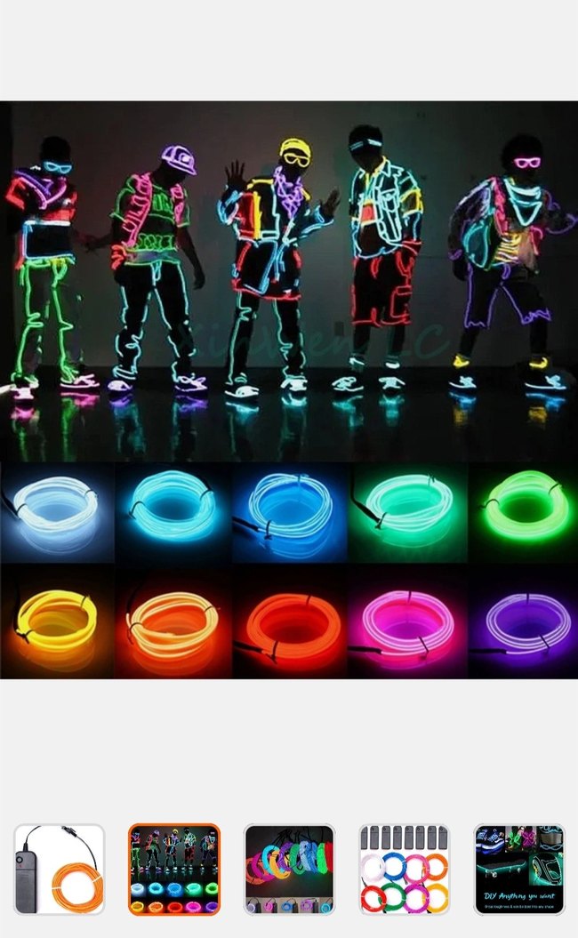 Renkli LED Neon Işık Kabloları ve Kontrol Ünitesi - Görsel 3