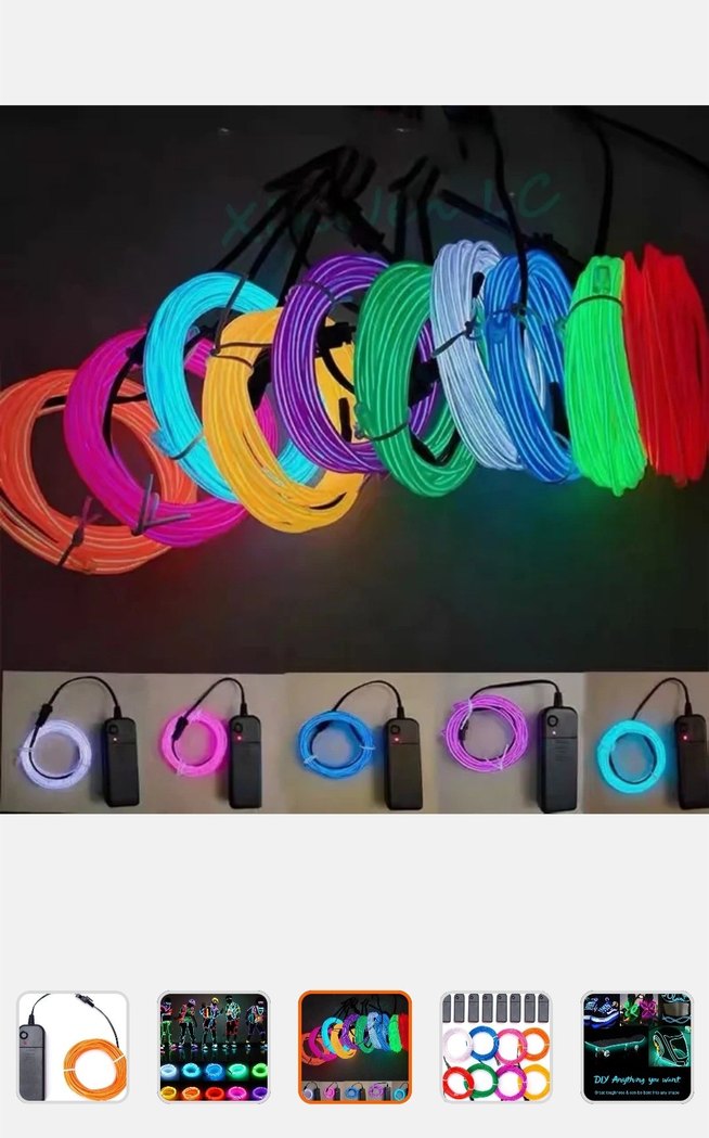 Renkli LED Neon Işık Kabloları ve Kontrol Ünitesi - Görsel 2