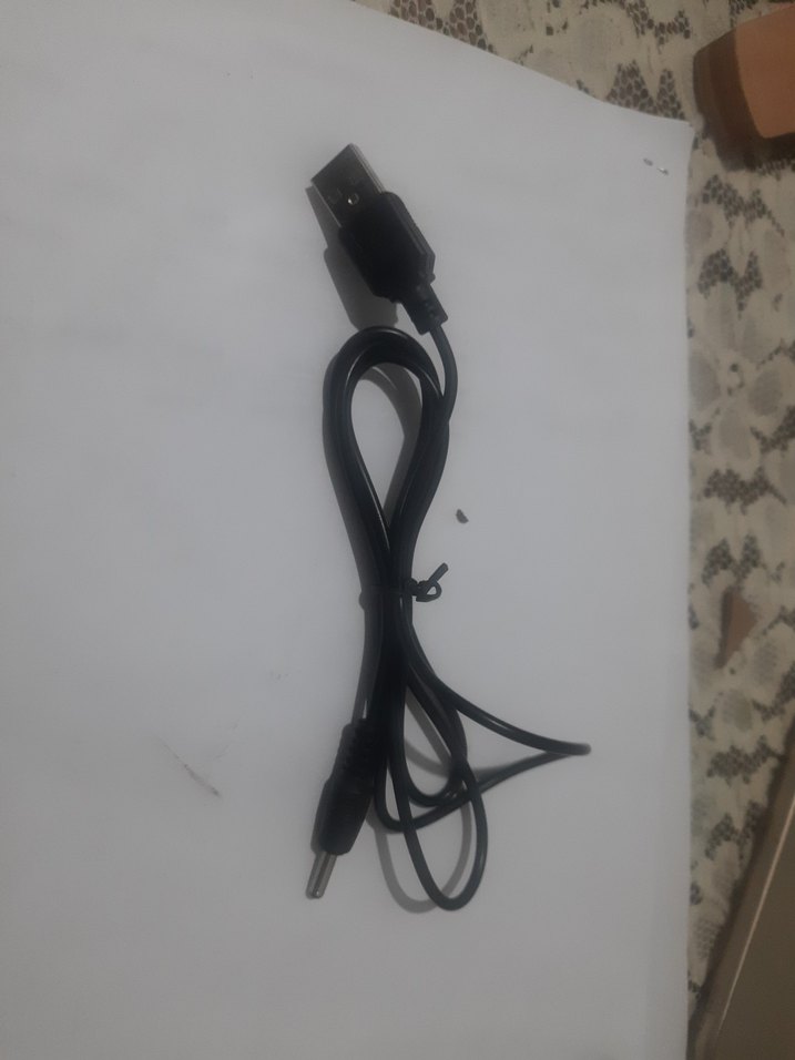 Siyah USB laptop tablet şarj kablosu - Görsel 3