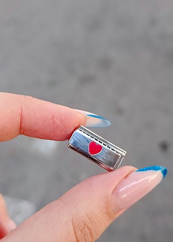 Küçük Kırmızı Kalp Detaylı nomination italyan charm - Görsel 2