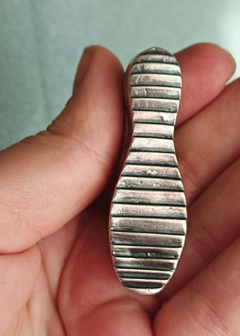 925 ayar gümüş ayakkabı obje - Görsel 3