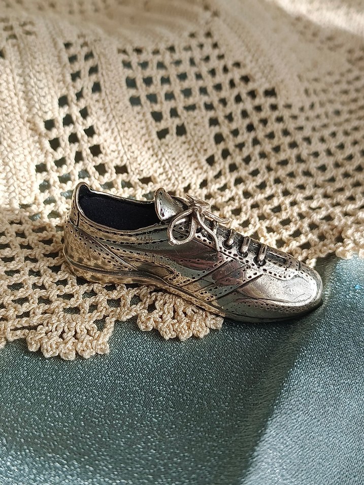 925 ayar gümüş ayakkabı obje - Görsel 5