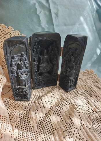 Siyah Katlanabilir Budist Heykeli - Görsel 2